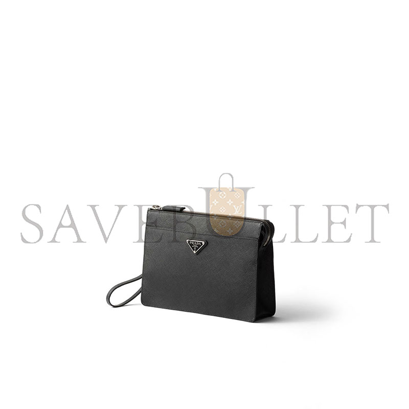 PRADA SAFFIANO LEATHER POUCH 2VF032 (25*17*4cm) PRADA SAFFIANO LEATHER POUCH 2VF032 (25*17*4cm)